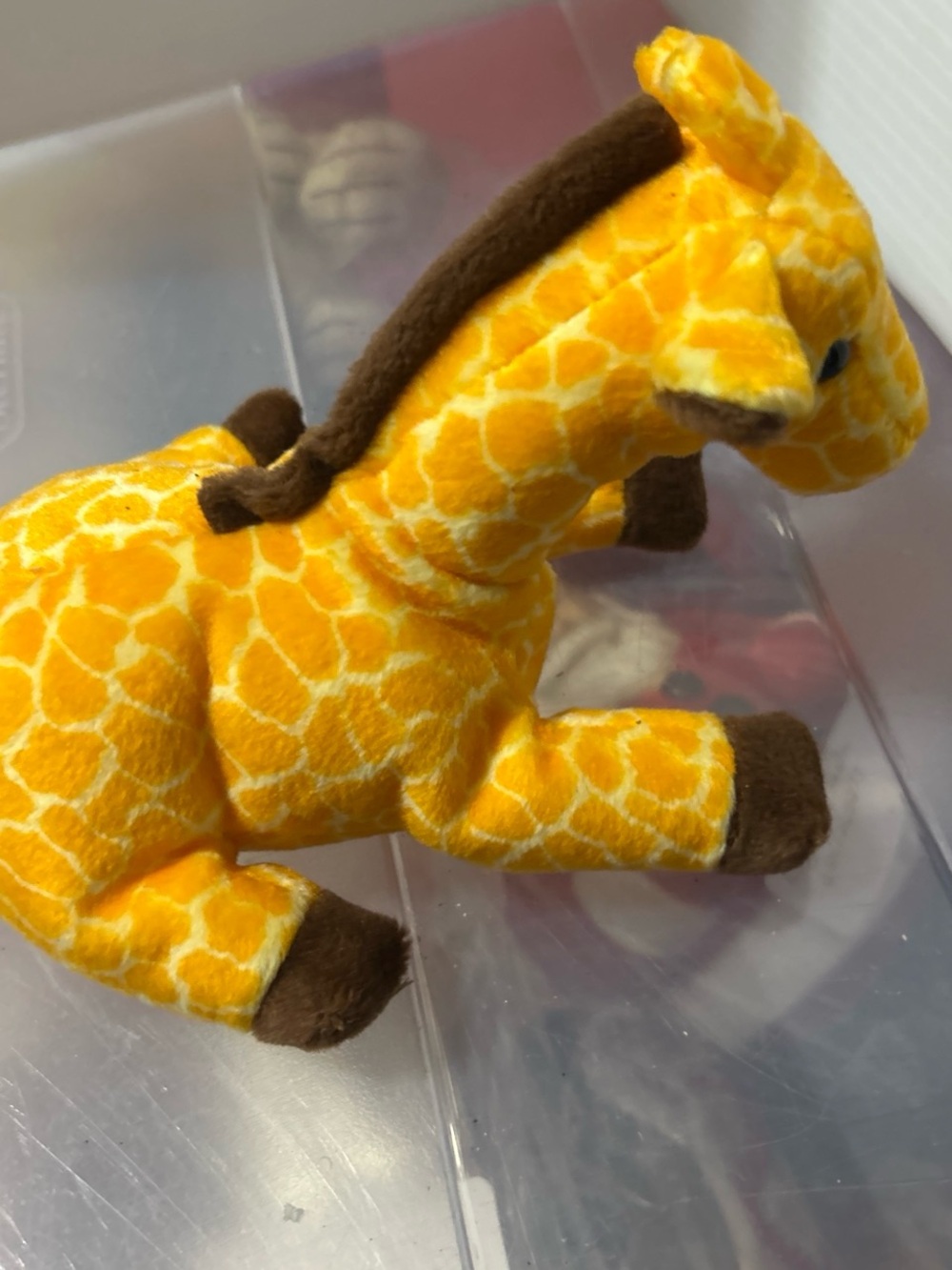 Ty Yellow Giraffe Plush with Brown Hooves - Picture 4 of 6